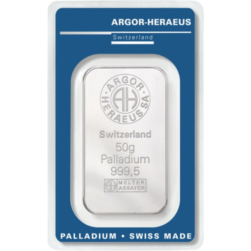 Argor-Heraeus 50g Palladium
