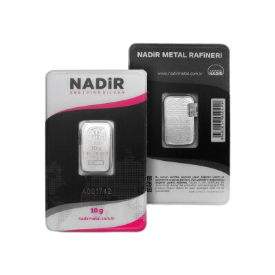 Nadir Metal 10g Sølvbarre