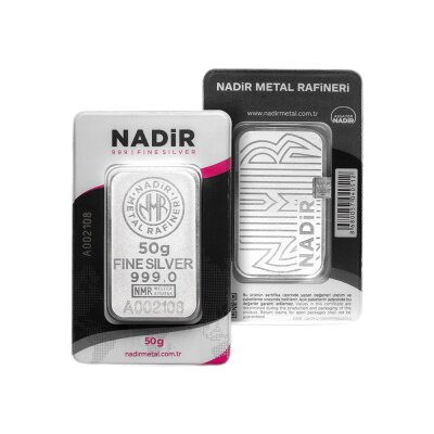 Nadir Metal 50g Sølvbarre