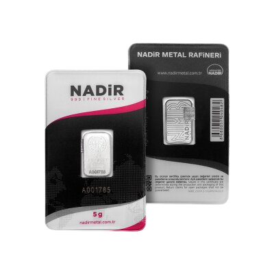 Nadir Metal 5g Sølvbarre