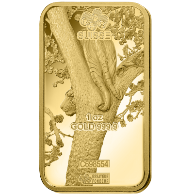 PAMP Year of the Tiger 1 oz Guldbarre