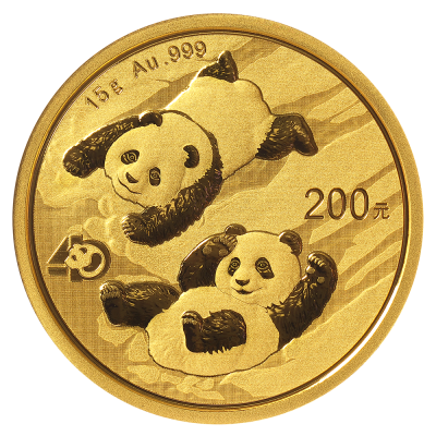 Panda 15g Guldmønt 2022