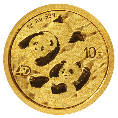 Panda 1g Guldmønt 2022