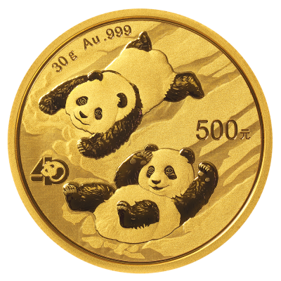 Panda 30g Guldmønt 2022