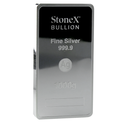 StoneX 1000g Coin Bar Sølvbarre