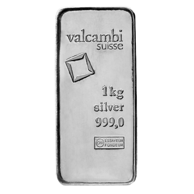 Valcambi 1000g Sølvbarre