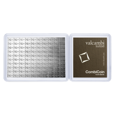 Valcambi 100x1g CombiCoin Sølvbarre