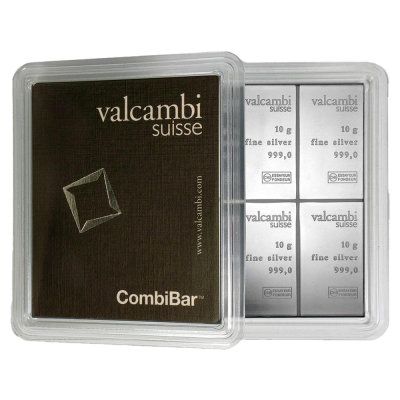 Valcambi 10x10g CombiBar Sølvbarre